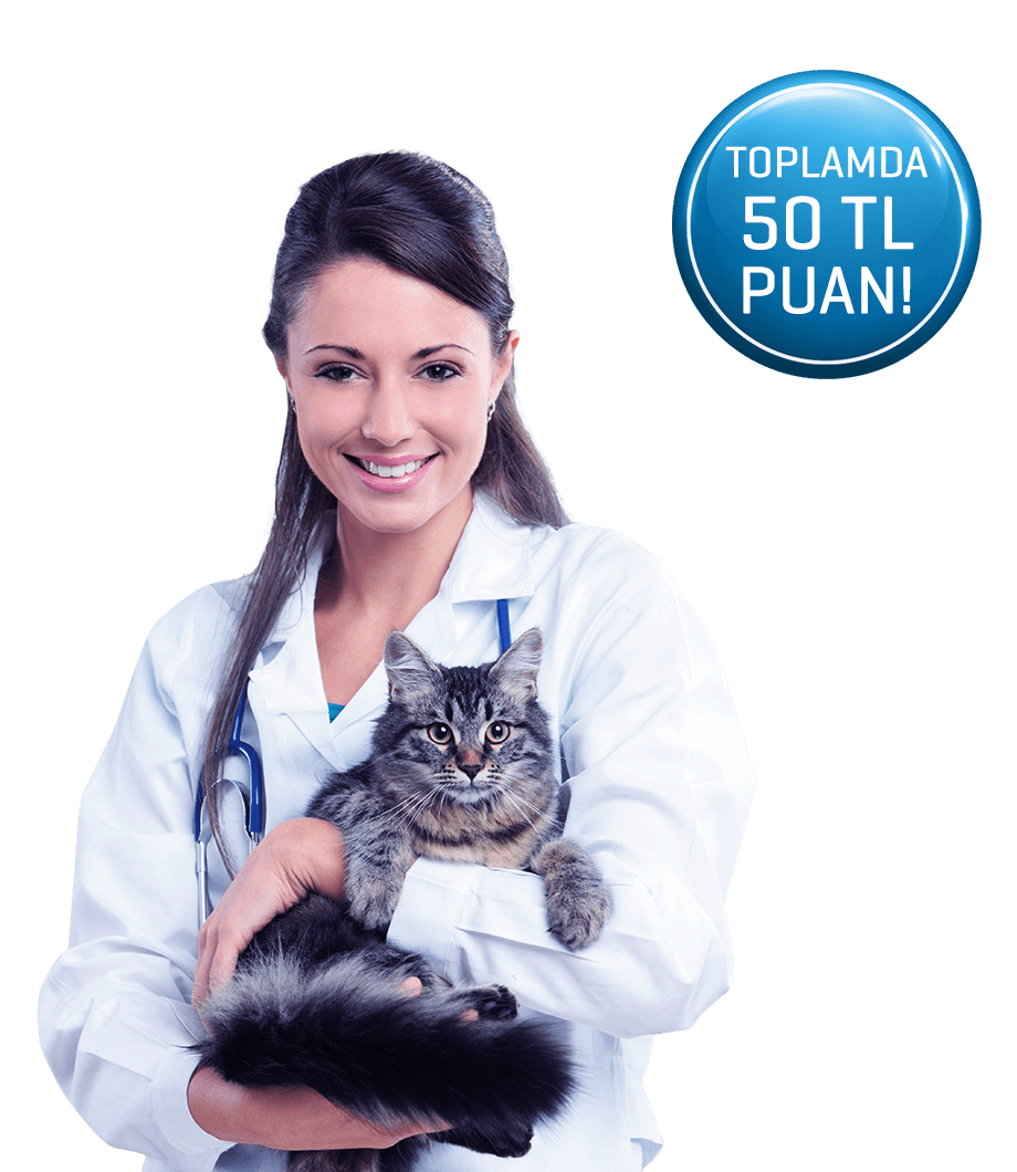 Petshop ve veteriner harcamalarınızın %10’u değerinde toplamda 50 TL Puan!